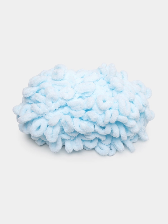 Toquv ipi alize puffy - 100 g, 9 m, 100% polyester qadoqda 1 dona