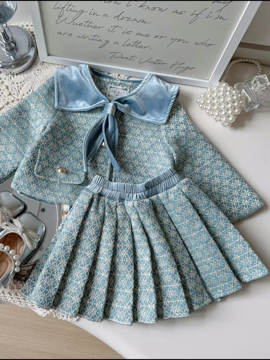 Детский костюм + юбка, 3–6 лет, весна-осень, комплект для девочек