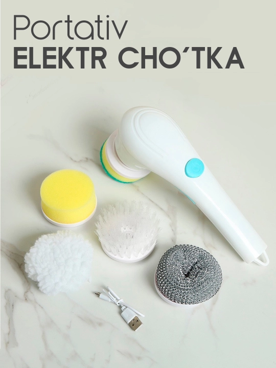 Elektr tozalash chotkasi oshxona,uy va hamom uchun. 5 ta nasadka - 