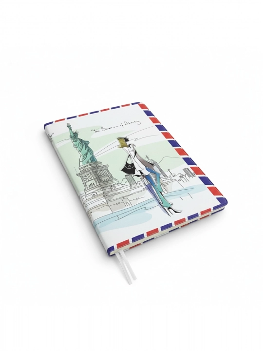 Xalqaro passport g'ilogi, chexol 3D Effekti bilan, New-York, Parij  va London