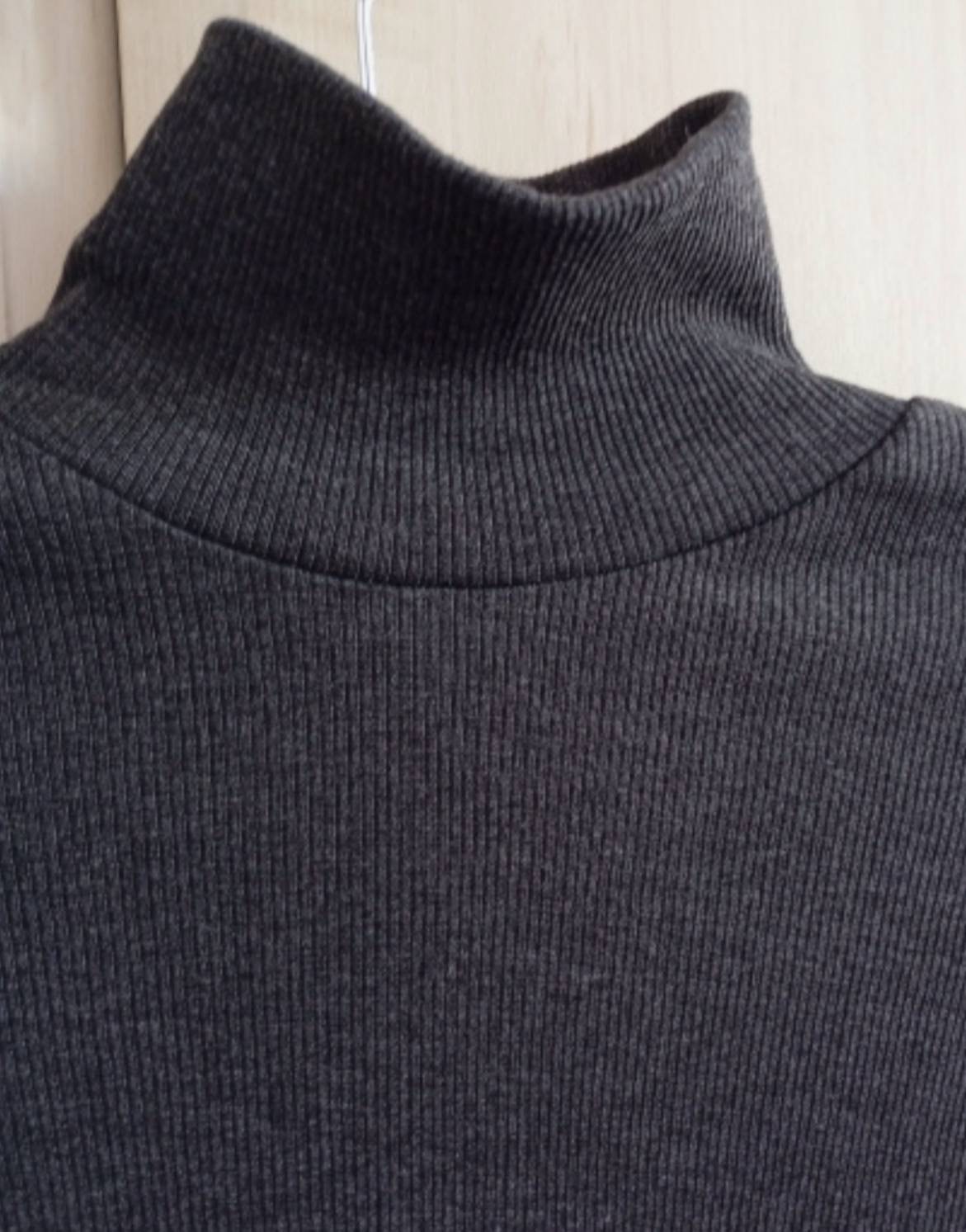 Ayollar uchun asosiy zich tikimdagi vodolazka, oddiy rangda, printsiz, mavsumiy