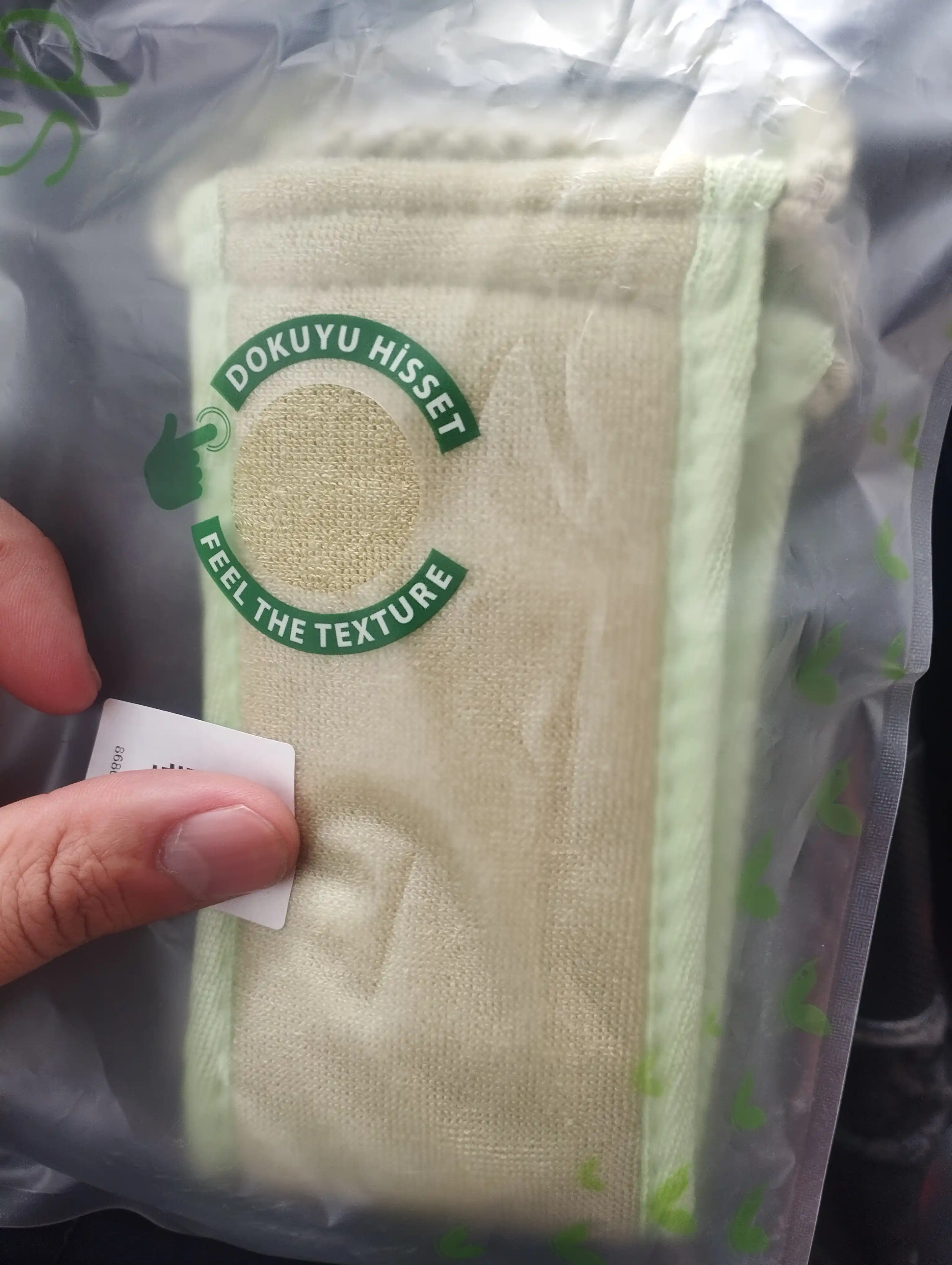Orqa tana uchun paxtali uzun dush mochalkasi Nascita - Y01