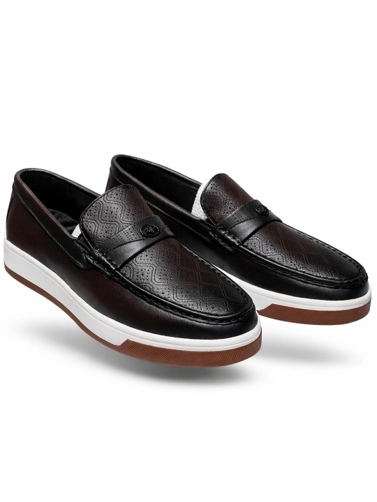 Erkaklar uchun, makasin (slip-on) — eko-koja, bahor–kuz, sirpanmas, rezina, 38–43