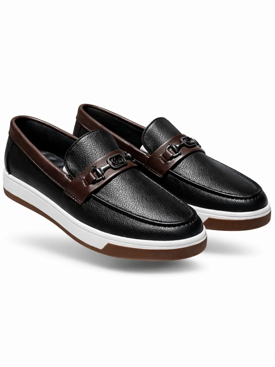 Erkaklar uchun, makasin (slip-on) — eko-koja, bahor–kuz, sirpanmas, rezina, 38–43