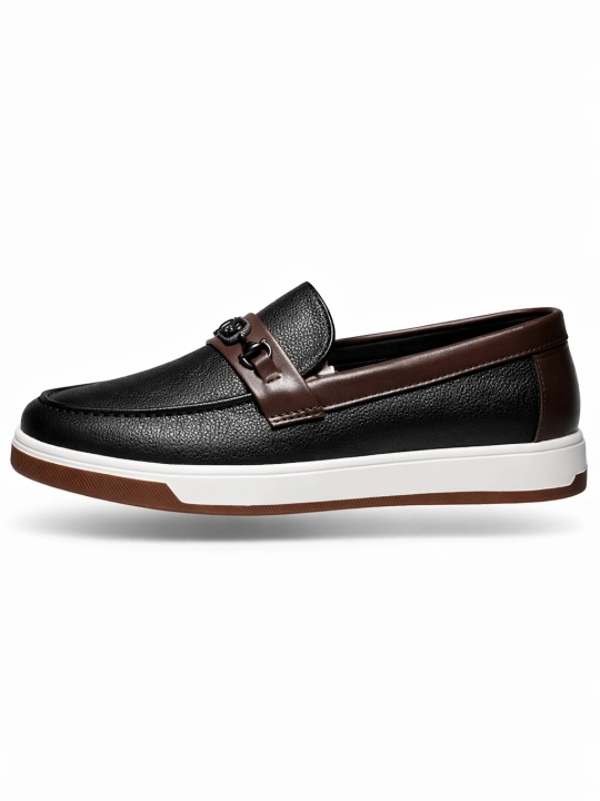 Erkaklar uchun, makasin (slip-on) — eko-koja, bahor–kuz, sirpanmas, rezina, 38–43