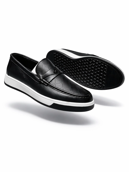 Erkaklar uchun, makasin (slip-on) — eko-koja, bahor–kuz, sirpanmas, rezina, 38–43
