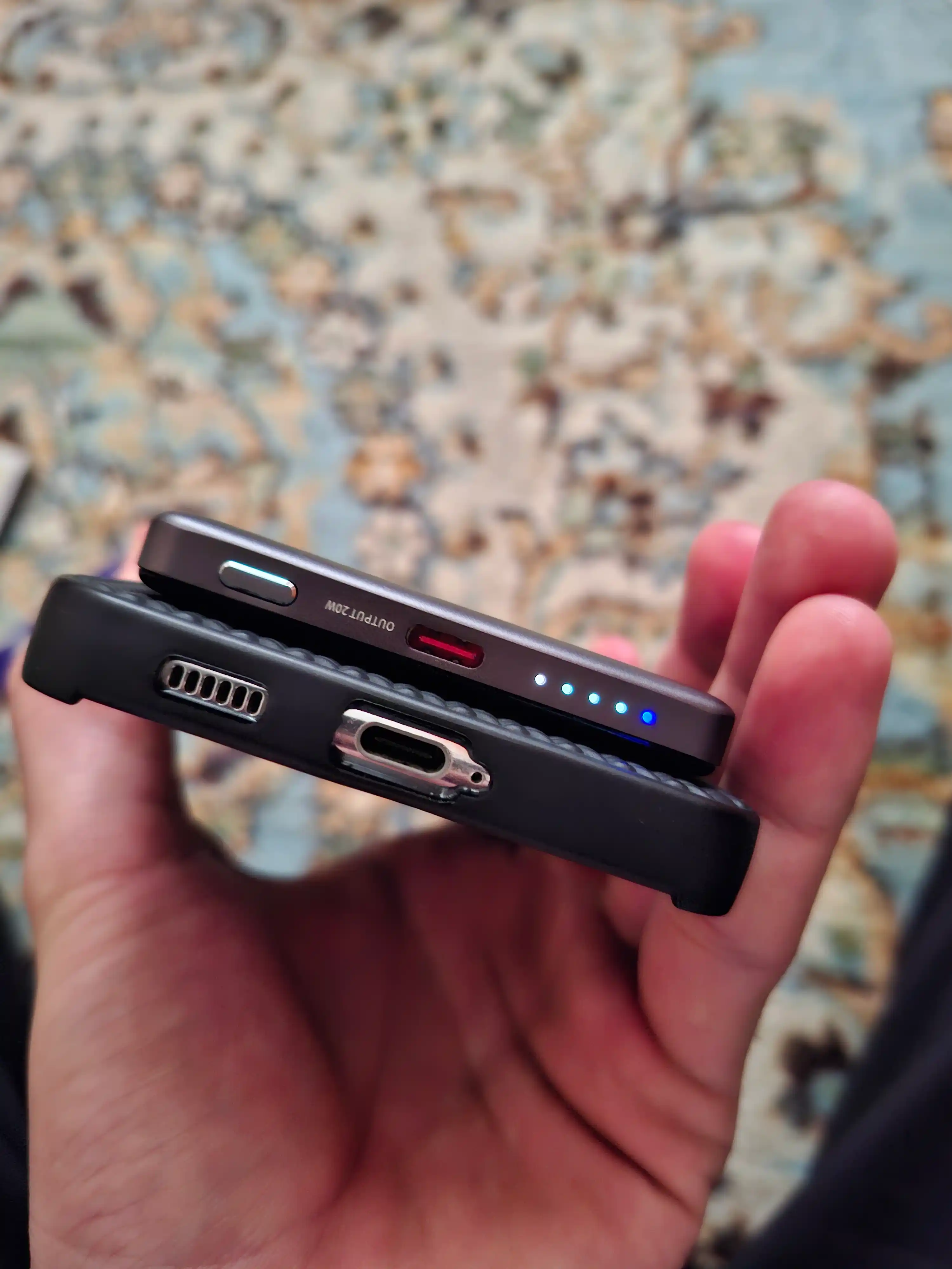 Simsiz magsafe power bank CANYON OnPower Slim, iphone uchun, 5000 mA, 10000 mA
