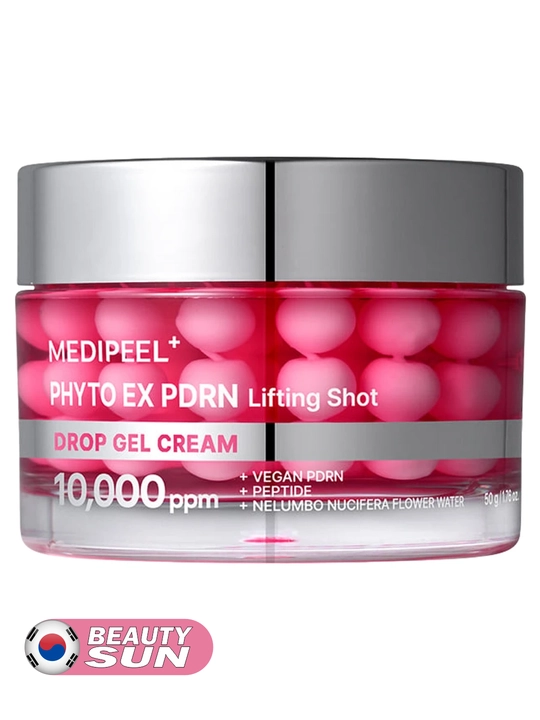 Peptidlar, PDRN va mikroignalar kapsulali krem, MEDIPEEL+, Phyto ex pdrn lifting shot, 50 g