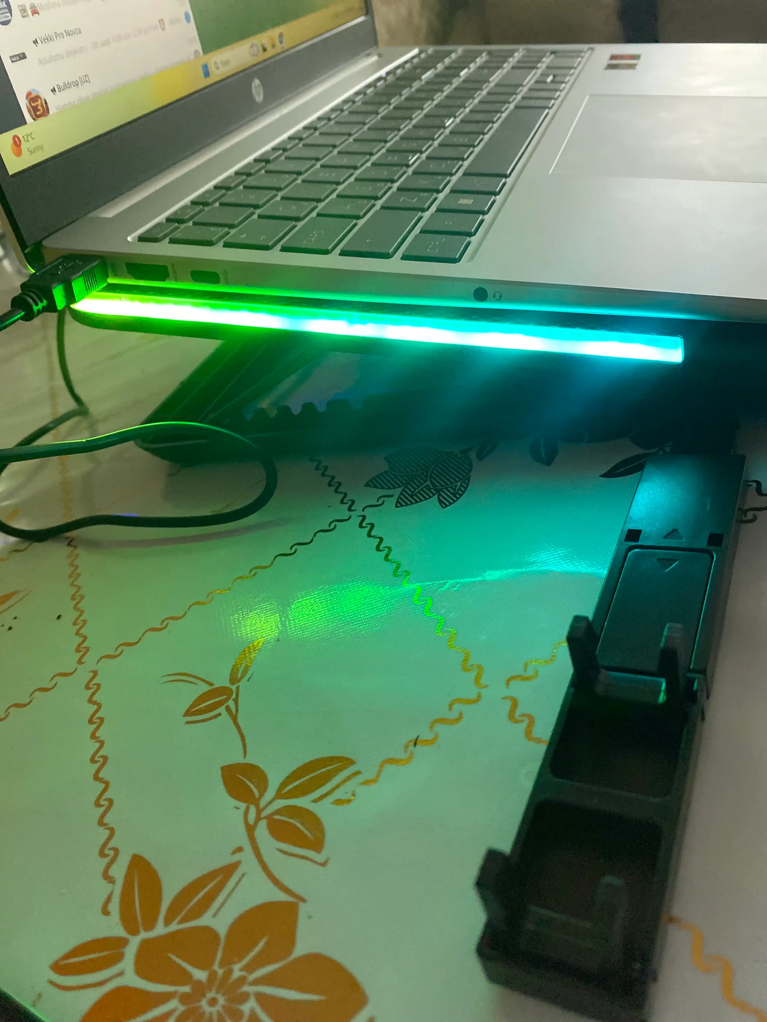 Подставка для ноутбука охлаждающая  с RGB подсветкой