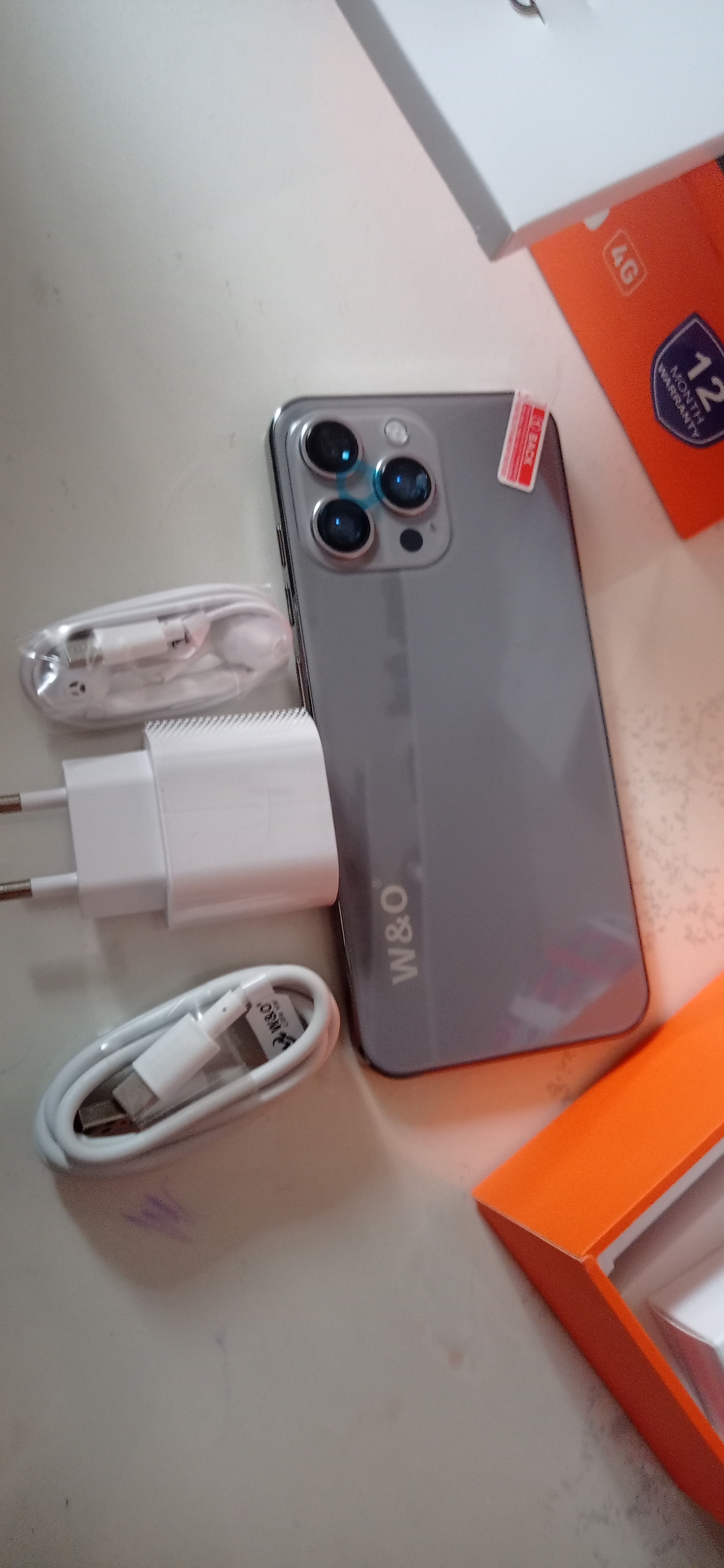 Смартфон W&O X200 4/64 ГБ, телефон на системе Android, 4G