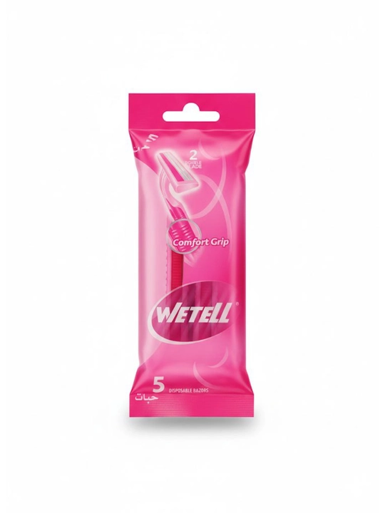 WETELL Comfort Grip ayollar uchun ustara, 2 pichoqli, 5 dona