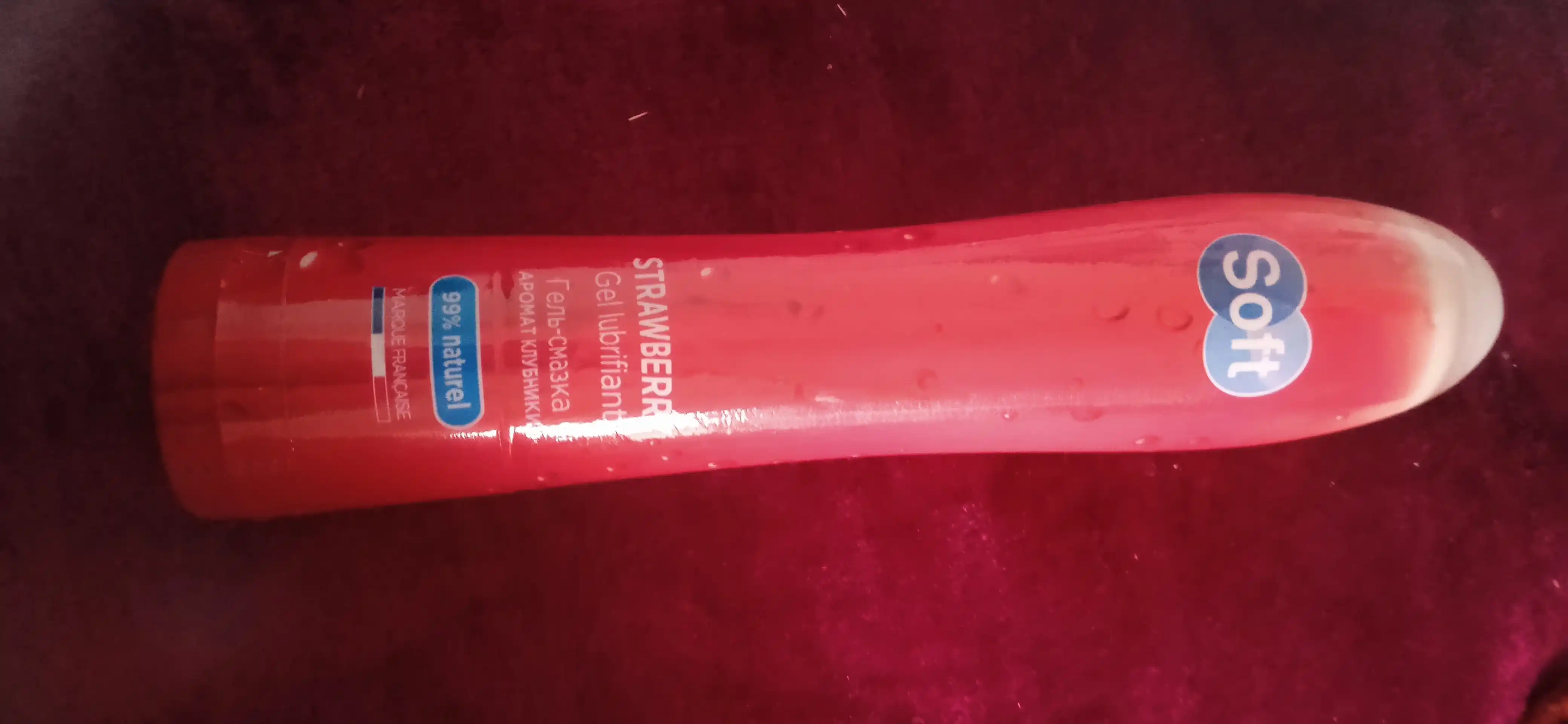 Лубрикант гель для интимной гигиены Soft Strawberry, аромат клубники, 80 мл