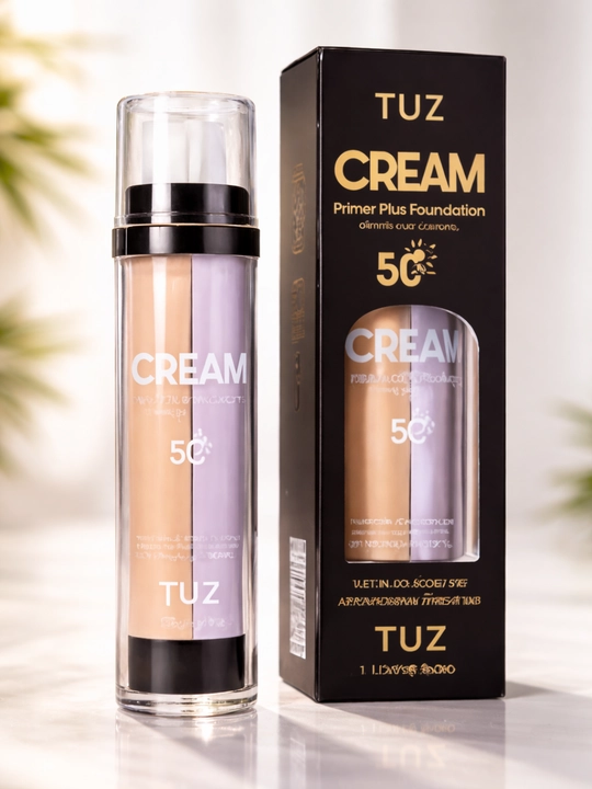 Yuz uchun bo'yanish asosi primeri, yuz uchun tonal krem 2 tasi 1 da, SPF 50+++ - 