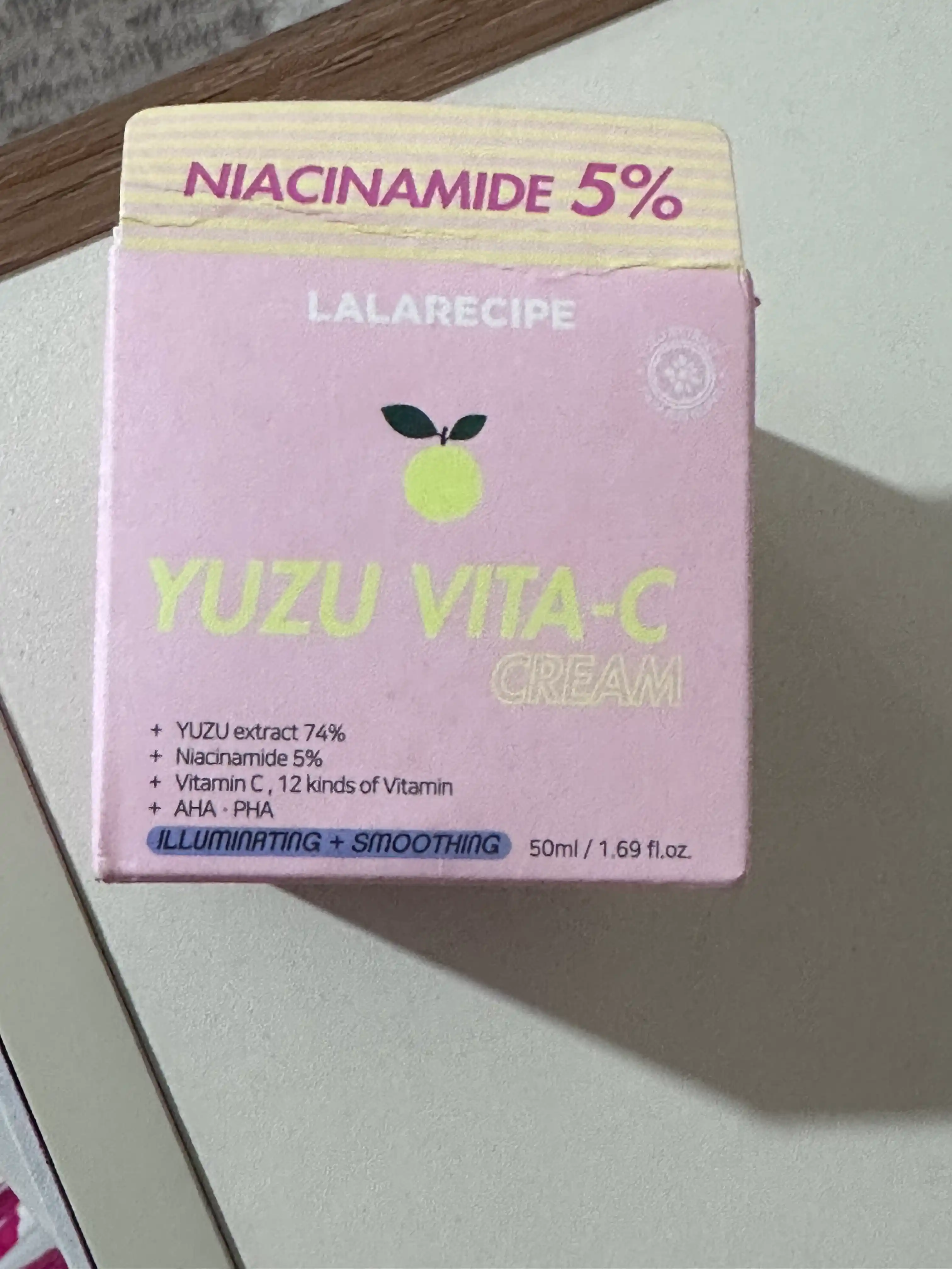 Lalarecipe Yuzu Vita-C крем – осветляющий и увлажняющий витаминный уход