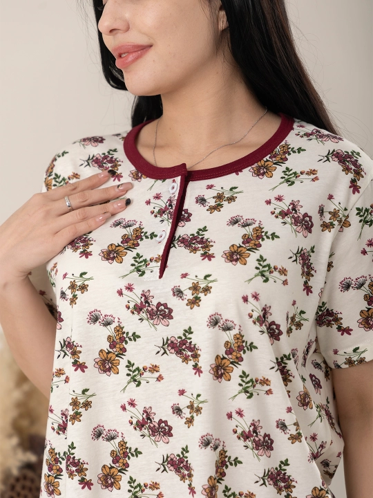 Uy kiyimi, pijama, kalta yengli