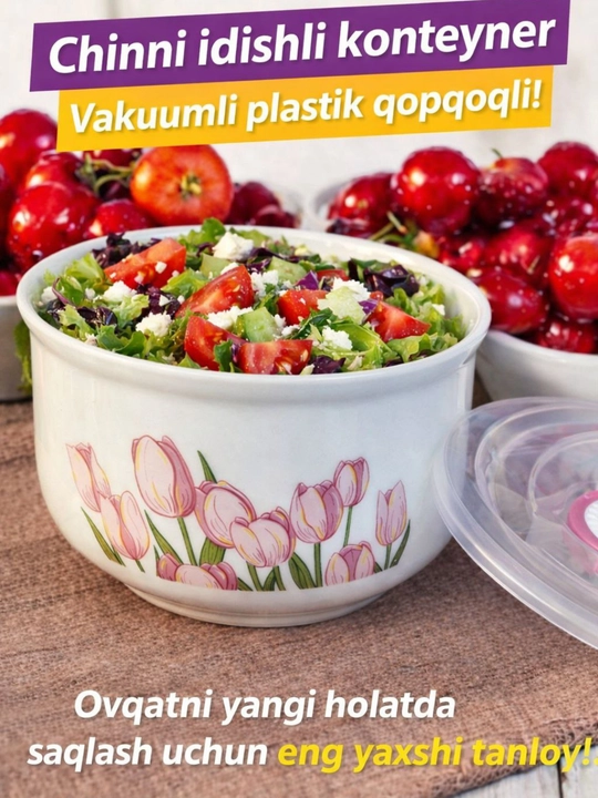 Контейнер для хранения продуктов 3-ярусный, ланч-бокс, пищевой контейнер с крышкой
