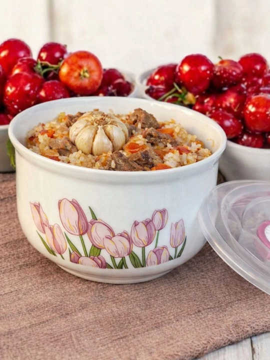 Контейнер для хранения продуктов 3-ярусный, ланч-бокс, пищевой контейнер с крышкой