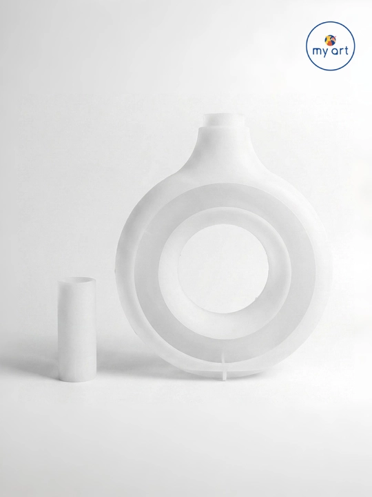 Silikon qolip, gullar uchun guldon, guldon qolipi, gips va smola uchun mold
