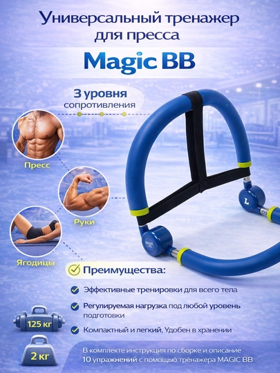 Универсальный тренажер для пресса Magic BB