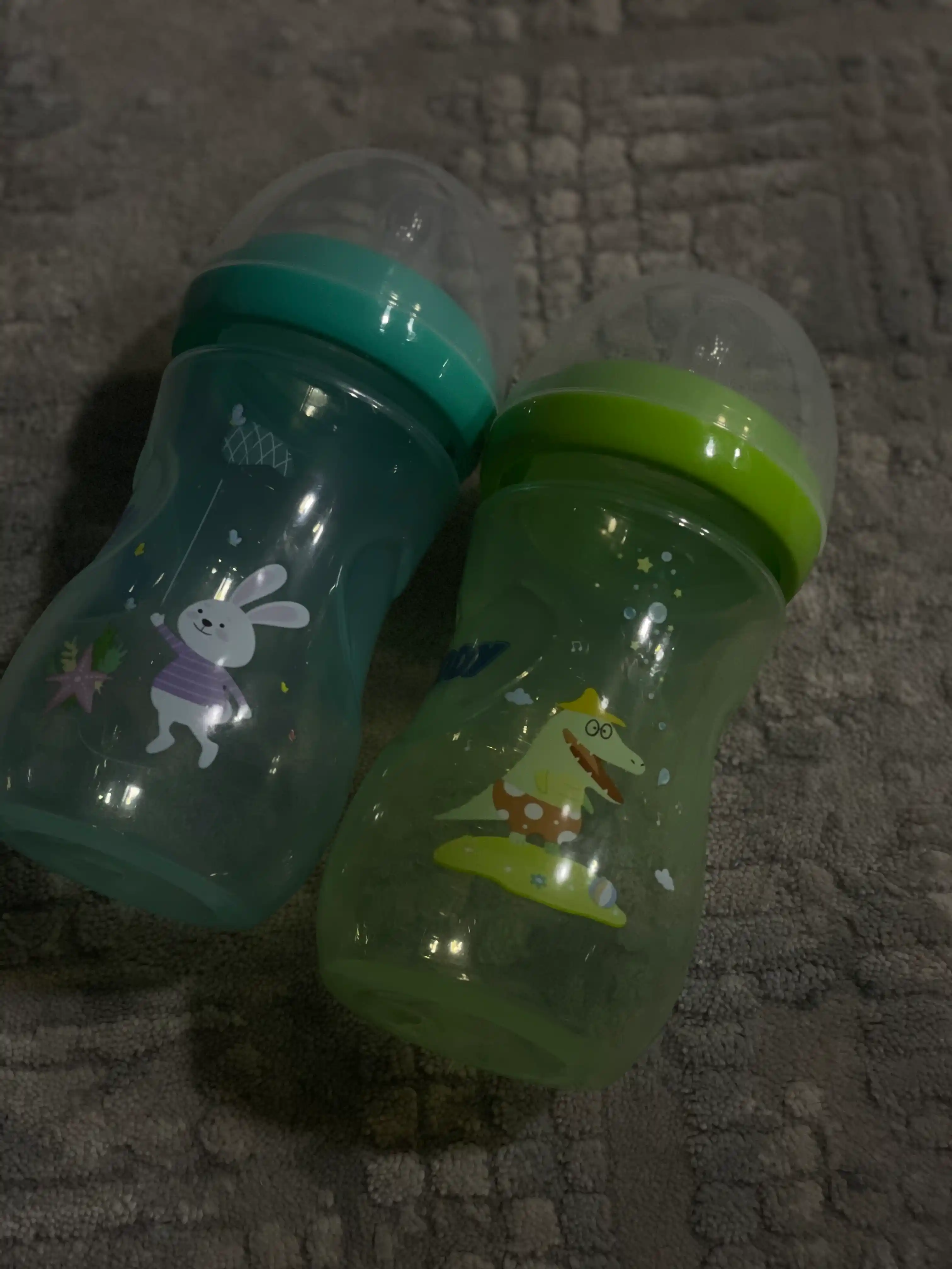 Kasha uchun bolalar butilkasi Teddy, to‘kilmaydi, ruchkali, 60, 125, 260, 330 ml