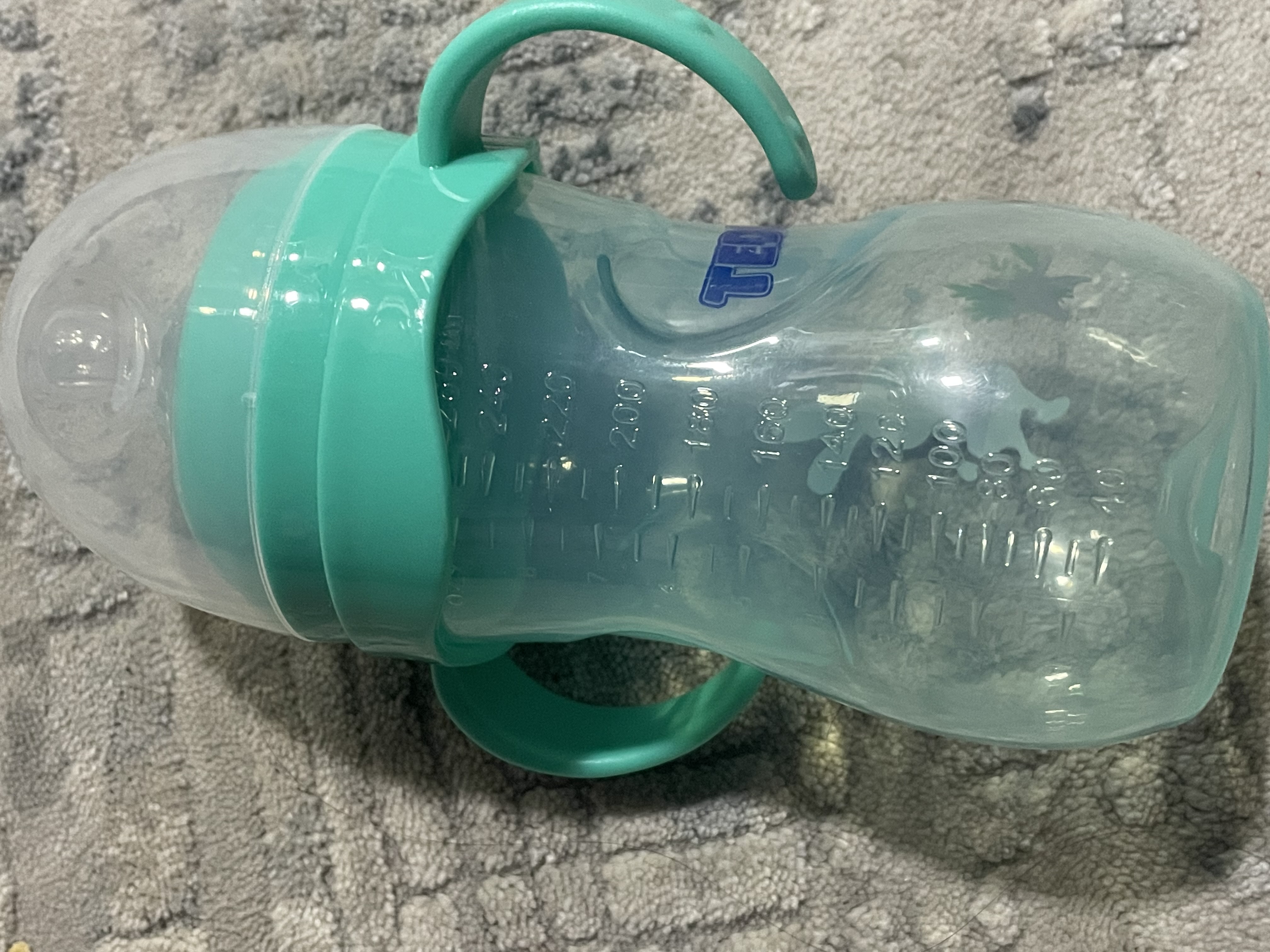 Kasha uchun bolalar butilkasi Teddy, to‘kilmaydi, ruchkali, 60, 125, 260, 330 ml