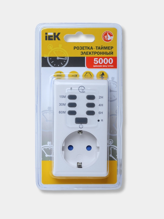 Розетка-таймер электронный РТЭ 16А IEK