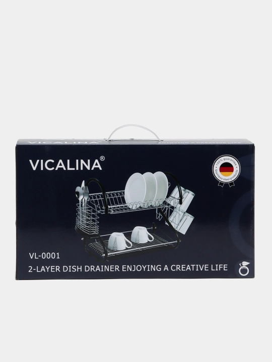 Сушилка для посуды Vicalina, двухъярусная сушилка