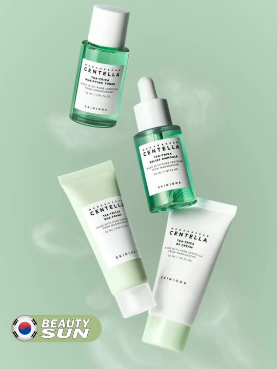 Sayohat uchun mini yuz parvarishi to'plami, SKIN1004, Madagascar centella travel