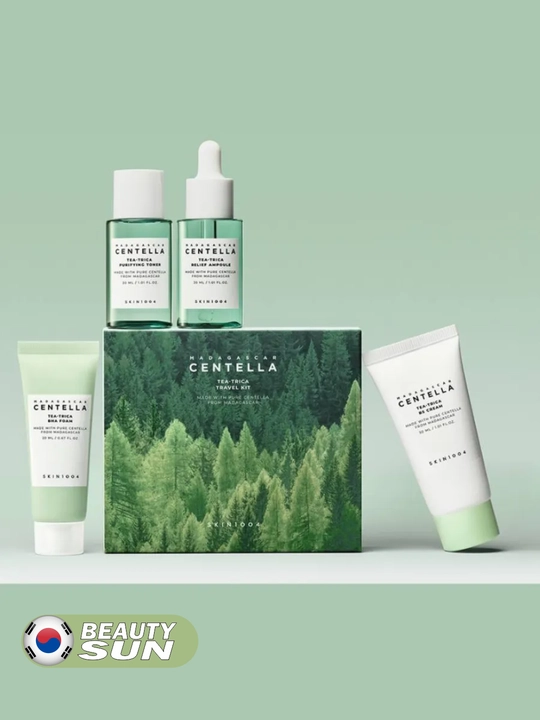 Sayohat uchun mini yuz parvarishi to'plami, SKIN1004, Madagascar centella travel