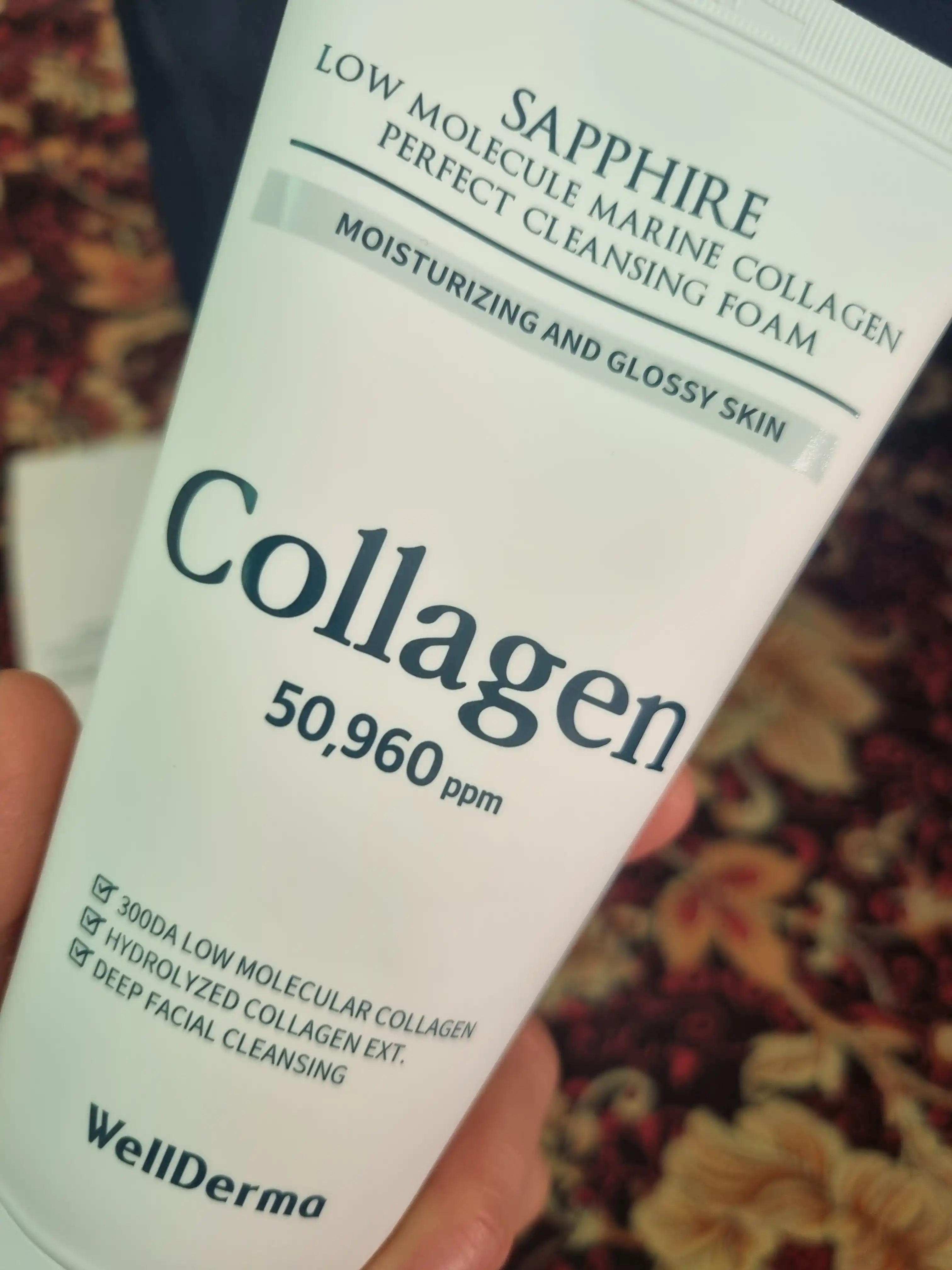 WellDerma Sapphire yuvish penkasi, dengiz kollageni bilan, 150 ml