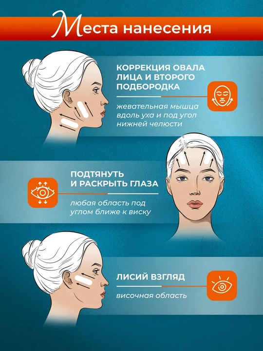 Тейпы для лица от морщин и второго подбородка, лифтинг наклейки для макияжа, 40 шт