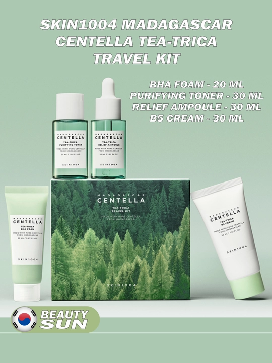 Sayohat uchun mini yuz parvarishi to'plami, SKIN1004, Madagascar centella travel
