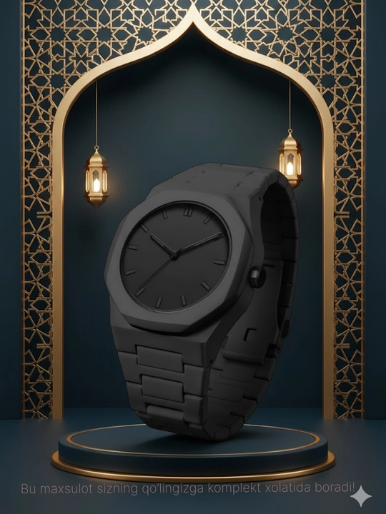 Aura Shadow Black – мужские часы, в стиле минимализм