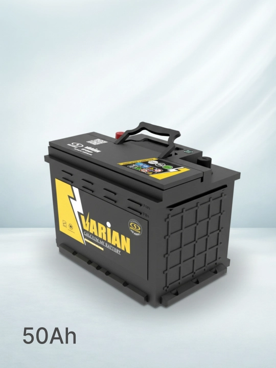 Автомобильный аккумулятор VARIAN 12V 50Ah R, Герметичный кальциевый - 