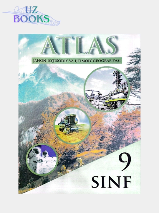 Atlas va kontur xaritasi bilan 4, 5, 6, 7, 8, 9, 10 sinflar - 