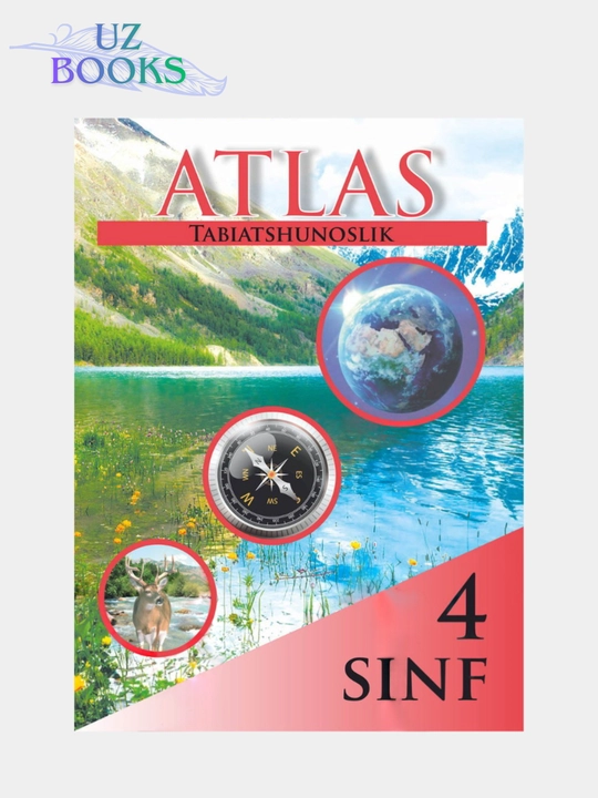 Atlas va kontur xaritasi bilan 4, 5, 6, 7, 8, 9, 10 sinflar - 