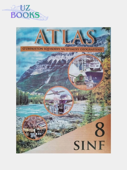 Atlas va kontur xaritasi bilan 4, 5, 6, 7, 8, 9, 10 sinflar - 
