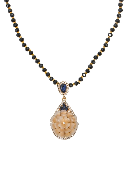 Ожерелье и цепочка в современном стиле — JEWEL16-JEWEL154-ЧЕРН