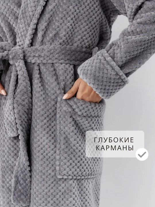 Банный халат для мужчин и женщин, с капюшоном, банный халат, для дома, бани и гостиниц