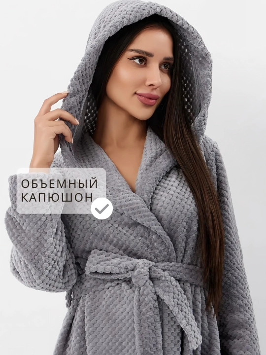 Банный халат для мужчин и женщин, с капюшоном, банный халат, для дома, бани и гостиниц