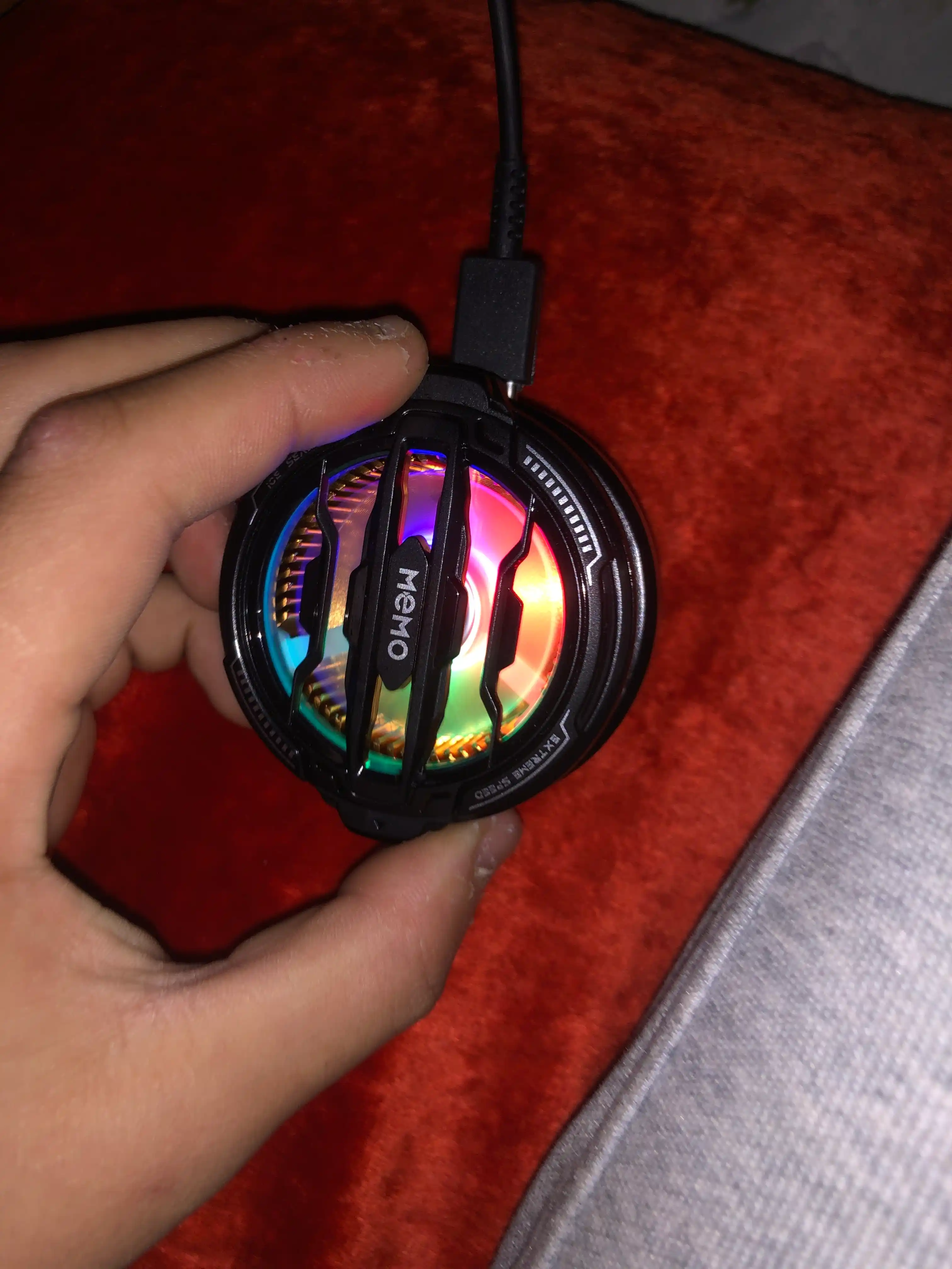 Кулер магнитный для телефона и планшета, с RGB Memo CX07 -5/-10