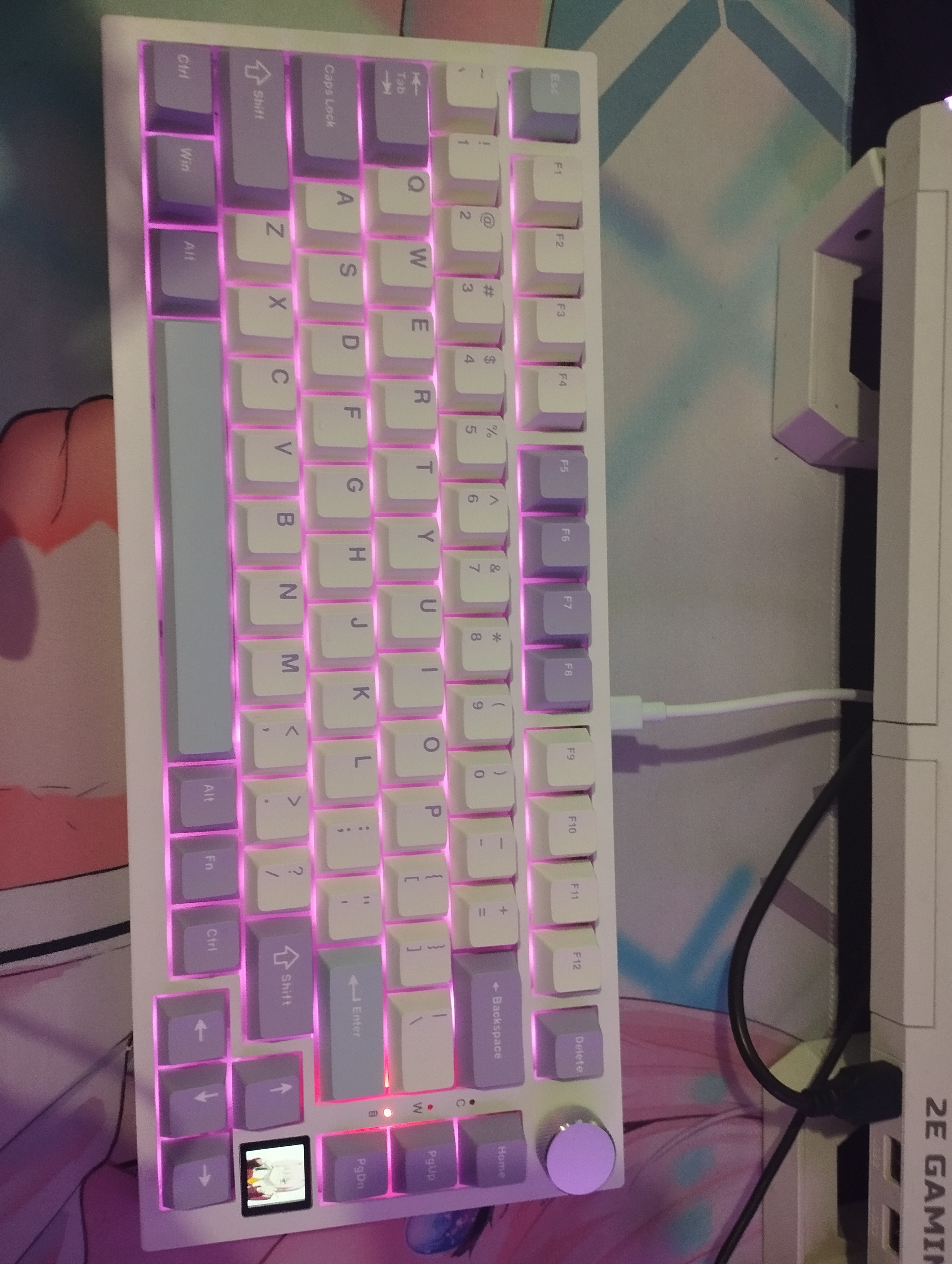 AJAZZ AK820 Pro mexanik klaviaturasi, o‘yin, simli, simsiz, Bluetooth, RGB