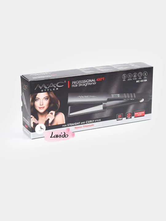 Professional dazmol, soch to‘g‘rilagich MAC Styler MC-5518A, MC-5519, LCD displeyli