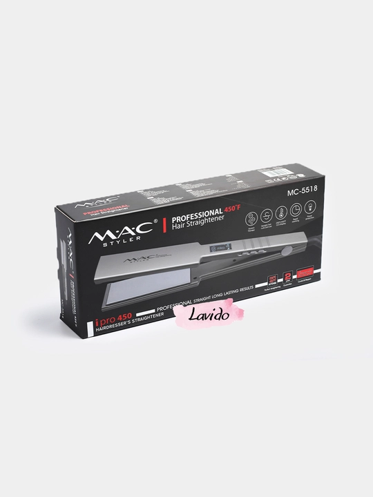 Professional dazmol, soch to‘g‘rilagich MAC Styler MC-5518A, MC-5519, LCD displeyli