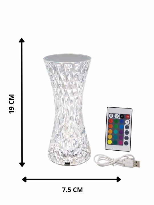 Boshqaruv pulti bilan sensorli RGB LED chiroq, dekorativ chiroq