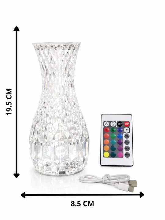 Boshqaruv pulti bilan sensorli RGB LED chiroq, dekorativ chiroq