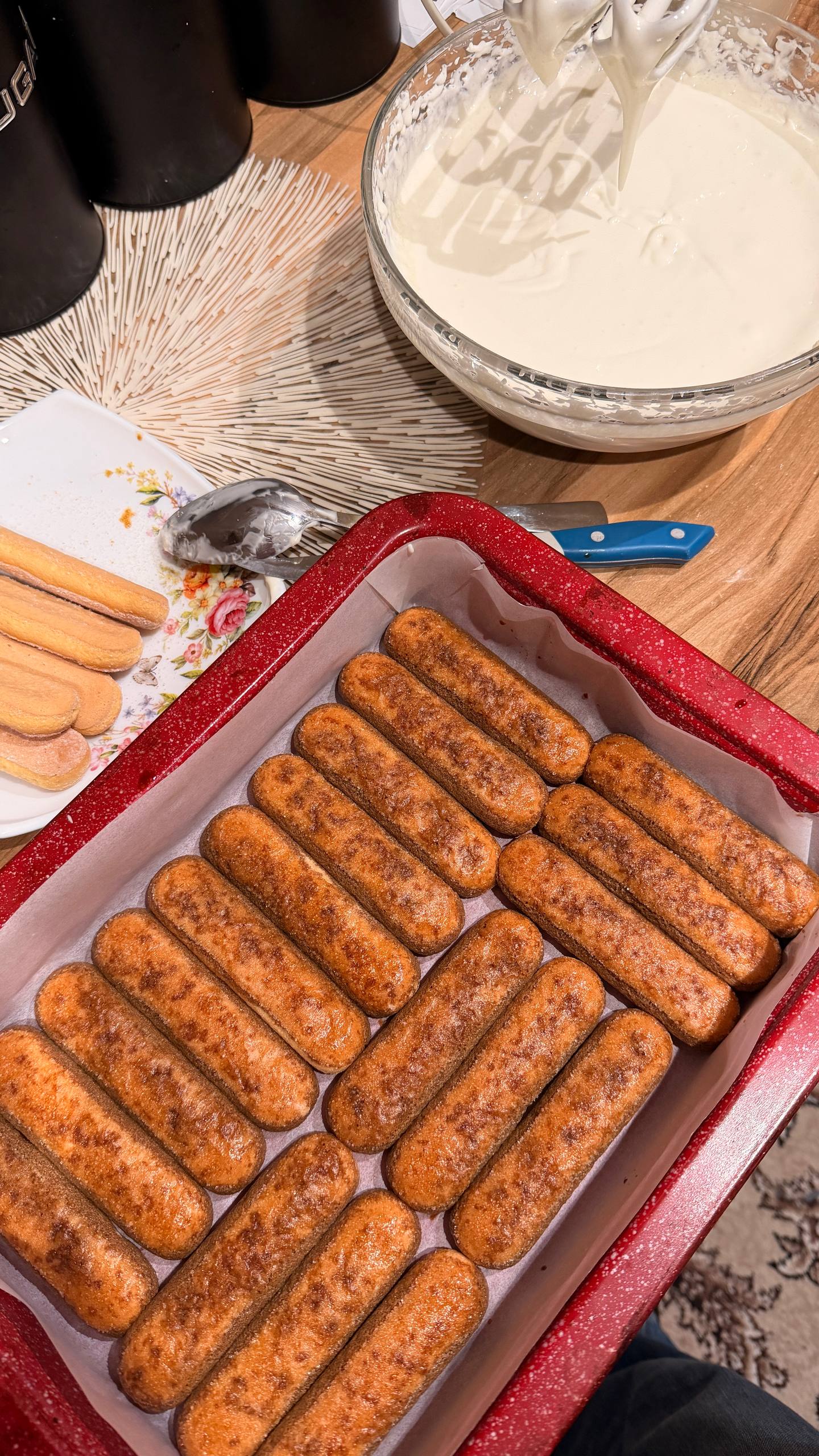 Pechenye shakarli Savoiardi Bonomi Ladyfingers tiramisu uchun biskvit pechenyesi