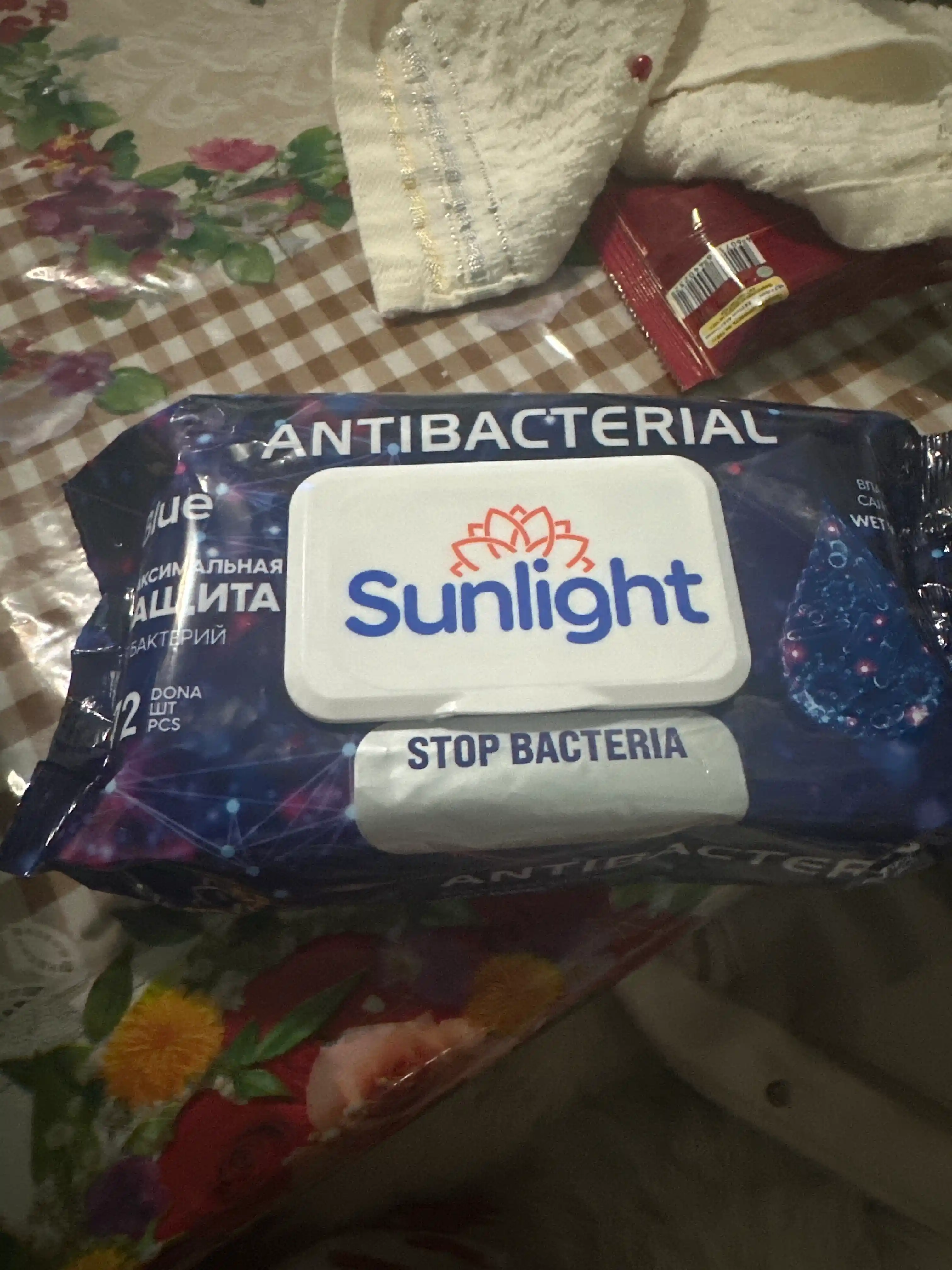 Nam salfetkalar Sunlight Antibacterial, 72 dona