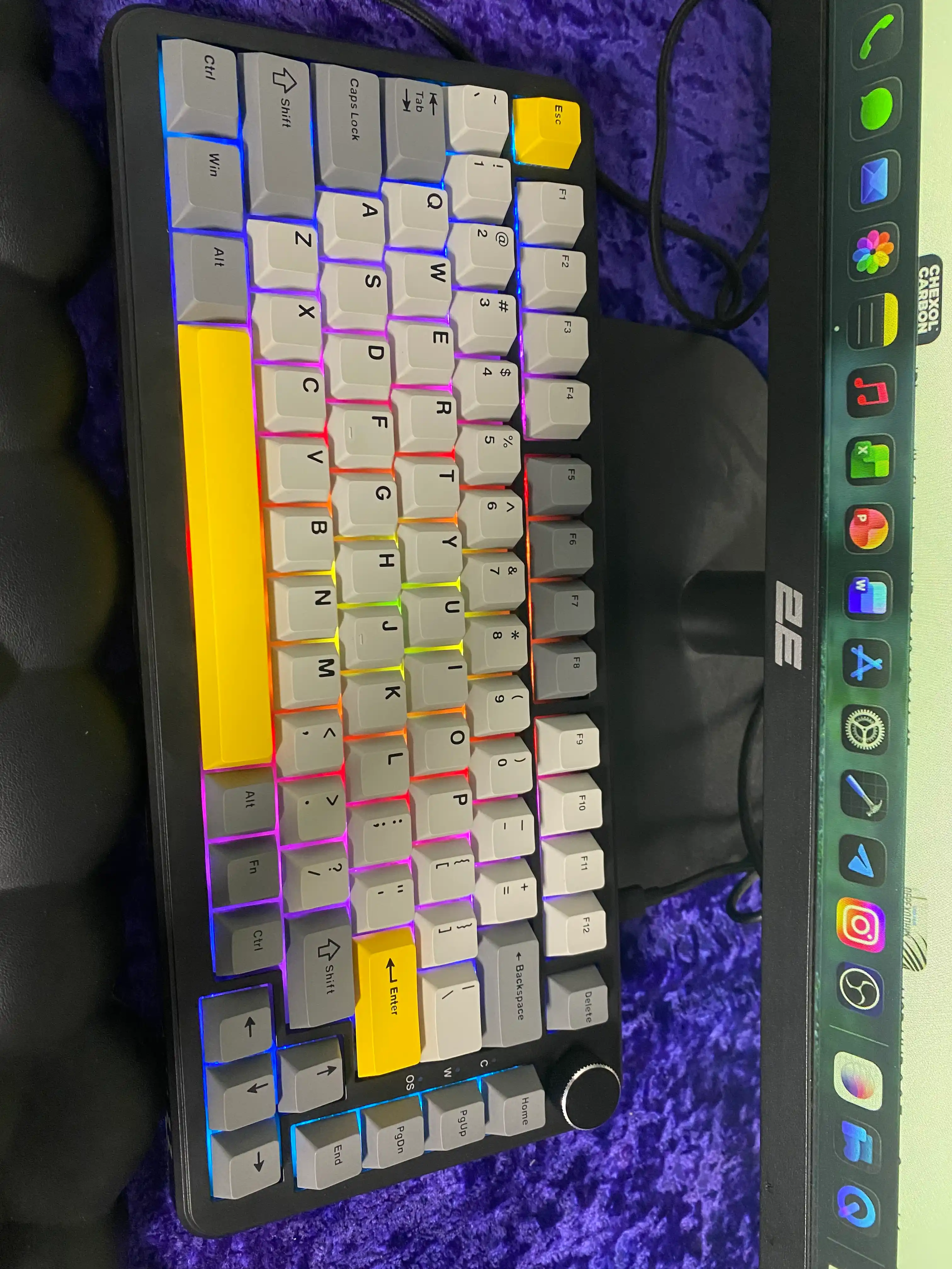AJAZZ AK820 Max HE RGB simli mexanik klaviatura, magnit switch, gaming va ofis kompyuterga