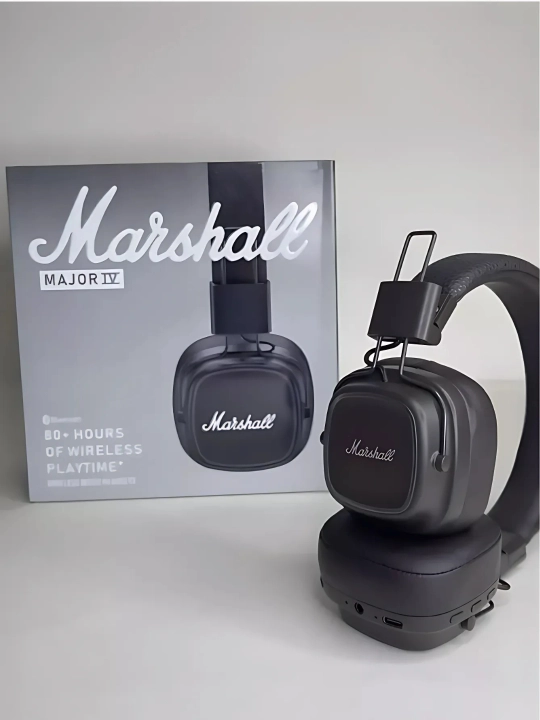 Bluetooth mikrofonli Marshall Major IV, Bluetooth 5.0 simsiz quloqchinlari